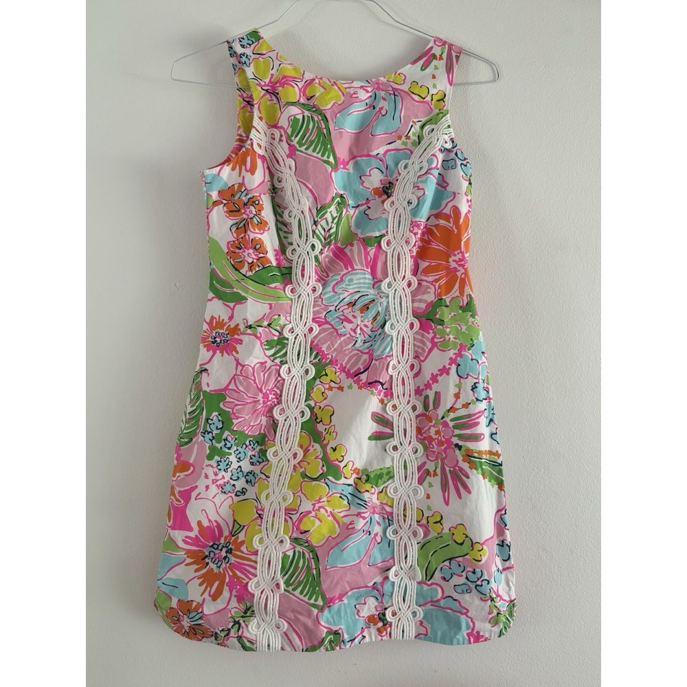 Lilly Pulitzer x Target Nosey Posie Floral Shift Dress Sz 4 - Picture 1 of 6